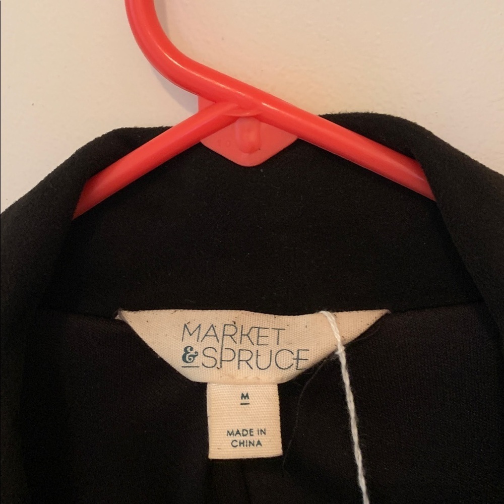 Market & Spruce Black Faux Suede Jacket. Size-Medium Rocker Chic - Picture 2 of 3